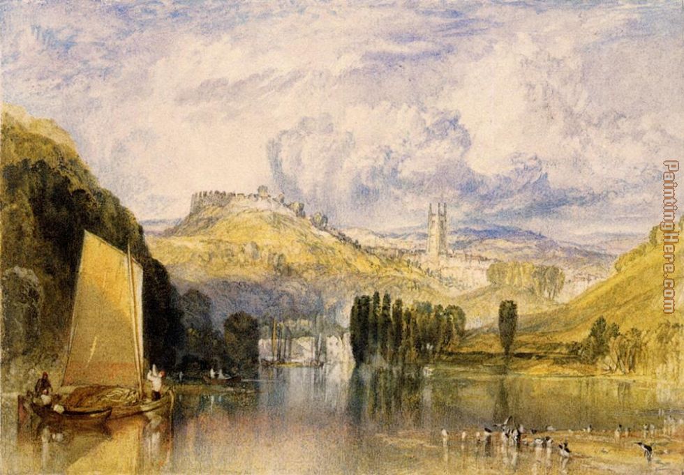 Totnes in the River Dart painting - Joseph Mallord William Turner Totnes in the River Dart art painting
